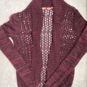 Burgundy cardigan